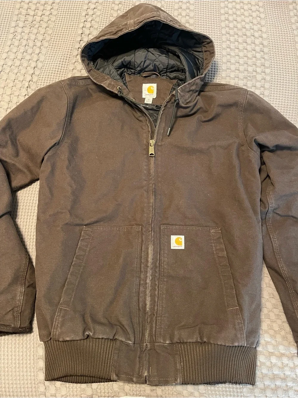 Carhartt Brown Hooded Men’s Work Jacket